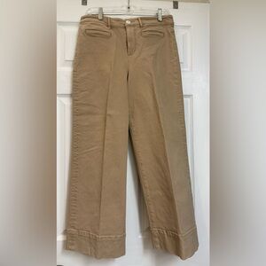 LOFT high waist wide leg khaki jeans